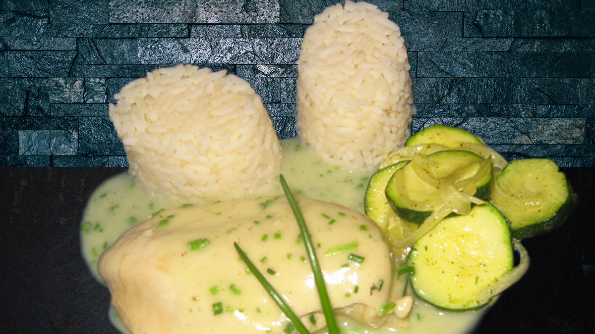 Rezept Gekochte Putenbrust mit Schnittlauchsoße